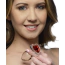 Анальна пробка з червоним кристалом Booty Sparks Heart Gem Glass Anal Plug M, прозора - Фото №4