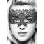 Маска Ouch! Black & White Lace Eye-Mask Princess, черная - Фото №5