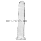 Фалоімітатор + віброкуля Addiction Crystal Vertical Dong 9, прозорий - Фото №1