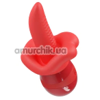 Симулятор орального секса для женщин с вибрацией Pretty Love Obelia, красный - Фото №1