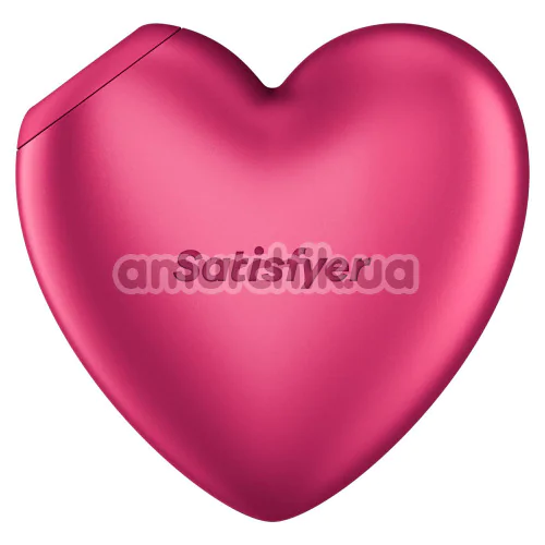 Симулятор орального сексу для жінок з вібрацією Satisfyer Cutie Heart Battery Powered, яскраво-рожевий