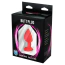 Анальна пробка з прозорим кристалом Fantasy Toys Butt Plug Diamond Silicone S, червона - Фото №3