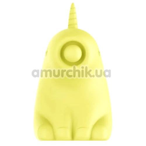 Кліторальний вібратор з пульсацією Univibe Sexy Unicorn, жовтий