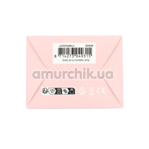 Кліторальний вібратор з пульсацією Loveline Pulse Wave Clitoris Vibrator, блакитний