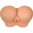 Искусственная вагина и анус с вибрацией CyberSkin Virtual Sex Ultra Big Ass Bang Doggy Style Pussy & Ass, телесная - Фото №1