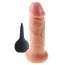 Фалоімітатор з еякуляцією King Cock 6 Squirting Cock, тілесний - Фото №3