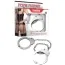 Фіксатори для ніг Fetish Pleasure Metal Leg Cuffs, сріблясті - Фото №3