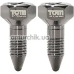 Зажимы для сосков Tom of Finland Bro's Pins Magnetic Nipple Clamps, серебряные - Фото №1