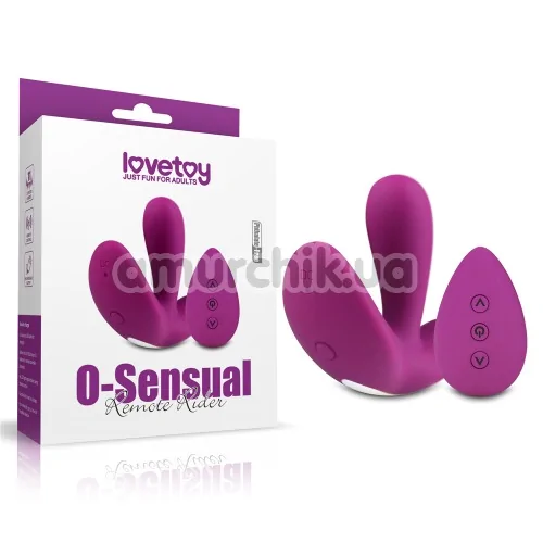 Вибратор Lovetoy O-Sensual Remote Rider, фиолетовый
