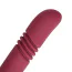 Двухконечный вибратор с толчками Loveline Double-Sided Thrusting Vibrator, бордовый - Фото №6