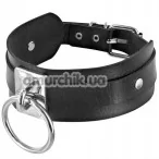 Нашийник з кільцем Fetish Tentation Choker Ring, чорний - Фото №1