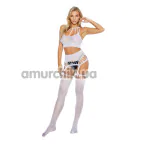 Комплект Bodystocking 2074, білий: топ + колготки - Фото №1