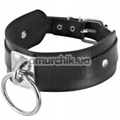 Нашийник з кільцем Fetish Tentation Choker Ring, чорний - Фото №1