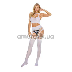 Комплект Bodystocking 2074, белый: топ + колготки - Фото №1