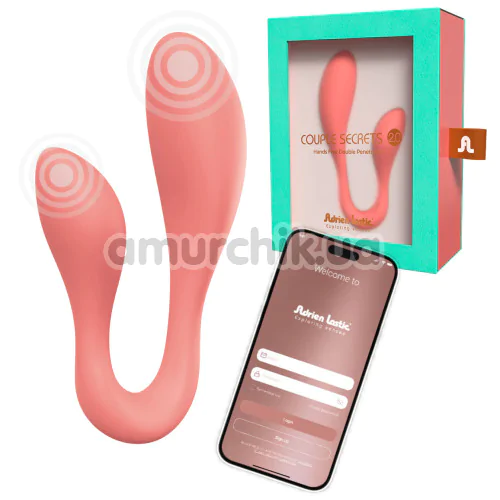 Вибратор Adrien Lastic Exploring Senses Couple Secrets 2.0, розовый