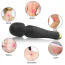 Універсальний вібромасажер Foxshow Silicone Massager, чорний - Фото №8