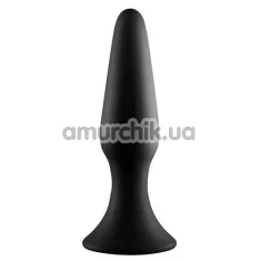 Анальная пробка с металлическим шариком MenzStuff Metal Ball Blutt Plug, черная - Фото №1