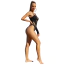 Боди Star Night One Shoulder Sparkle Rhinestone Bodysuit, черное - Фото №7