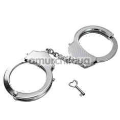 Наручники DS Fetish Luxury Metal Handcuffs, серебряные - Фото №1