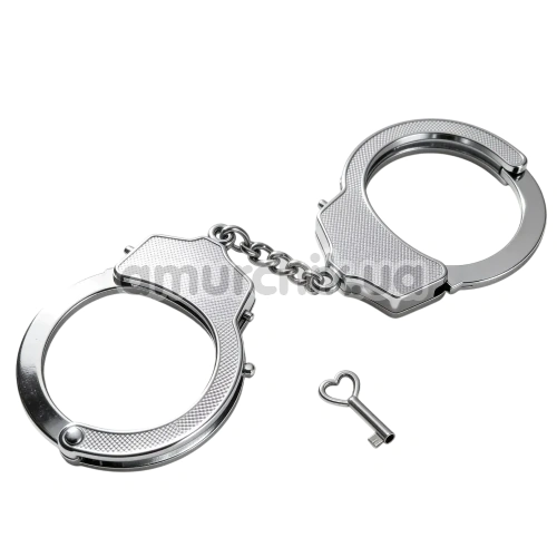 Наручники DS Fetish Luxury Metal Handcuffs, срібні - Фото №1