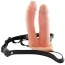 Подвійний страпон Lovetoy Unisex Hollow Double Penetrator 6, тілесний - Фото №2
