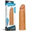 Насадка - удлинитель пениса Lovetoy Pleasure X-Tender Series LV1050, коричневая - Фото №6