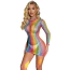 Платье Star Night Sexy Mesh Colourful Mini Dress, разноцветное - Фото №5