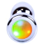 Анальна пробка з підсвіткою Exclusivity Jewellery Silver Disco Plug, срібна - Фото №2