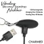 Вибратор-подвеска Charmed Vibrating Silicone Teardrop Necklace, черный - Фото №3