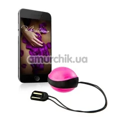 Вагинальный шарик с вибрацией Amor Vibratissimo Ball, розово-черный - Фото №1