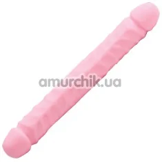 Двокінечний фалоімітатор Pretty & Pink, 30 см, рожевий - Фото №1