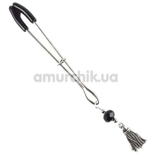 Затискач для клітора Art of Sex Clit Clamp Sweet Brush, срібний