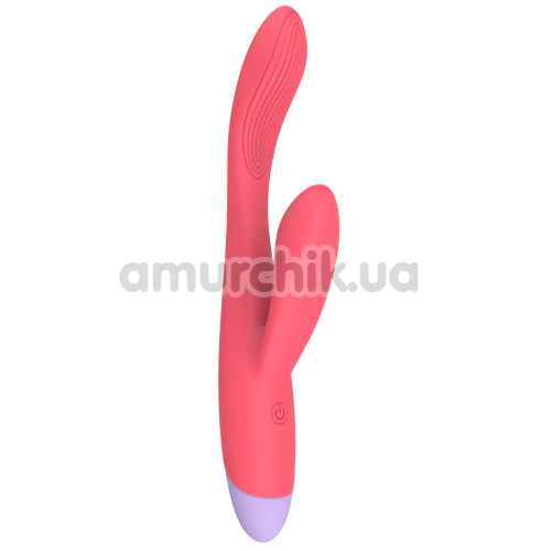 Вібратор Love Signal Double Beat, кораловий
