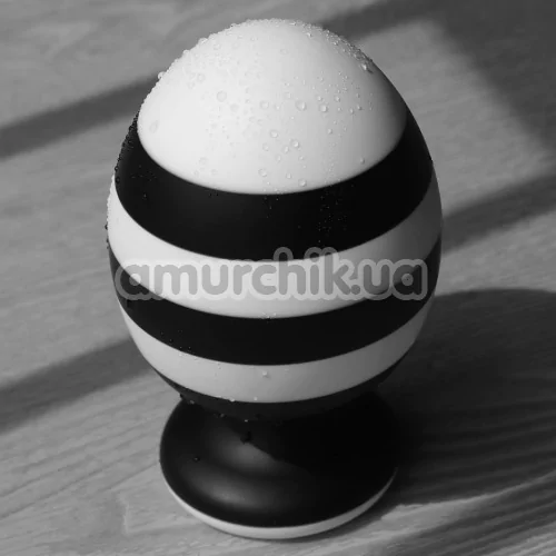 Анальна пробка Love Toy X-Missioner Butt Plug 5.5, чорно-біла