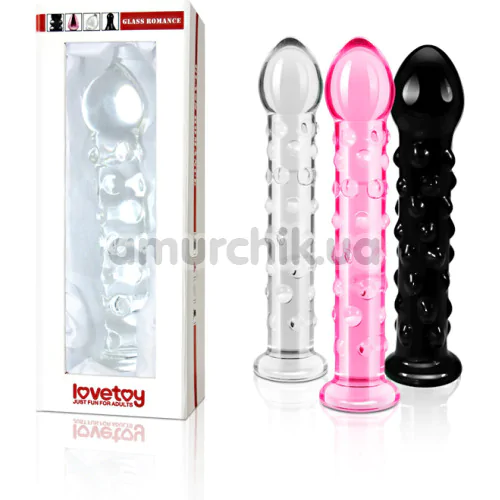 Фаллоимитатор LoveToy Glass Romance 7, розовый