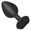 Анальная пробка Roses Til' Dawn Silicone Anal Plug Medium, черная - Фото №1