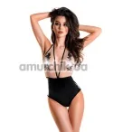 Боді Glossy Wetlook Kiara, чорне - Фото №1