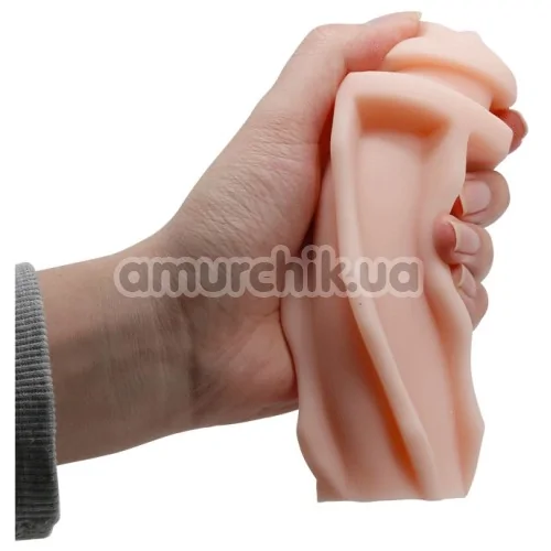 Симулятор орального секса Pretty Love Vacuum Cup Masturbator 55 Mouth, телесный