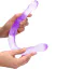 Двухконечный фаллоимитатор Realrock Crystal Clear Double Dildo 17, фиолетовый - Фото №2