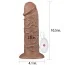 Вибратор Realistic Chubby Dildo 10.5, коричневый - Фото №4
