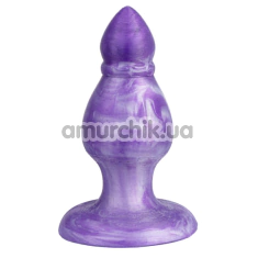 Анальна пробка SilexD Fantasy Liquid Silicone Plug Queen M, фіолетова - Фото №1