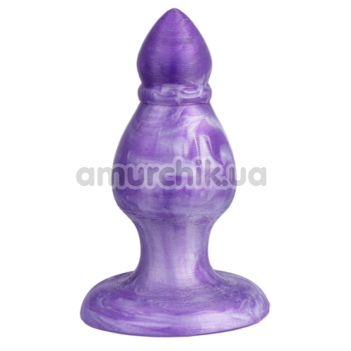 Анальна пробка SilexD Fantasy Liquid Silicone Plug Queen M, фіолетова - Фото №1