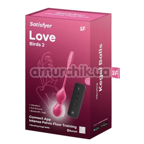 Вагинальные шарики с вибрацией Satisfyer Love Birds 2, розовые