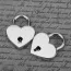Набор из 2 замков с ключами Liebe Seele Heart-Shaped Lock, серебряный - Фото №10