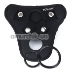 Трусики для страпона Get Real Strap-On Pleasure Harness, черные - Фото №1