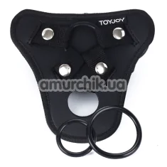 Трусики для страпона Get Real Strap-On Pleasure Harness, чорні - Фото №1
