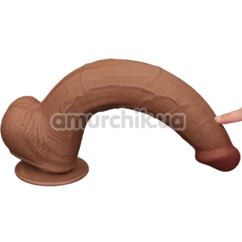 Фалоімітатор Sliding-Skin Dual Layer Dong King Sized 13.5, світло-коричневий