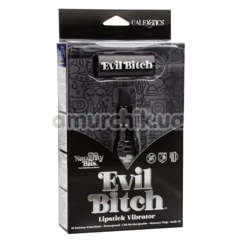 Клиторальный вибратор Evil Bitch Naughty Bits, черный