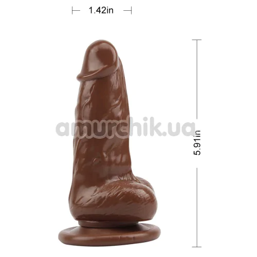 Фалоімітатор Ballsy Super Cock Jumbo Jack, коричневий