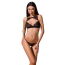 Комплект Passion Free Your Senses Veronique Set, чорний: бюстгальтер + трусики-стрінги - Фото №1